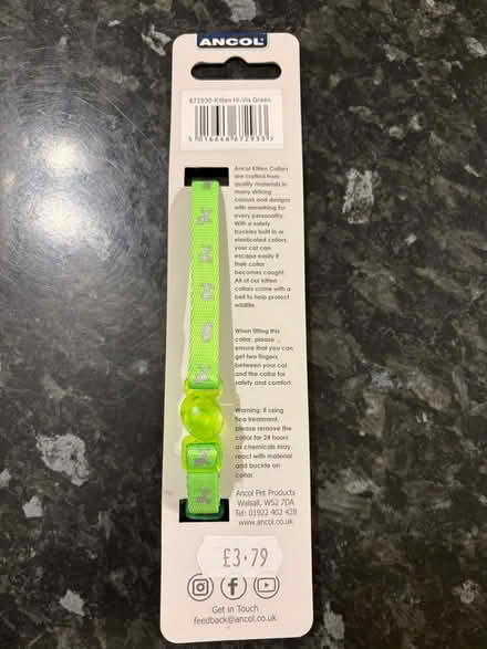 Photo of free Reflective kitten collar (Oughtibridge S35) #2