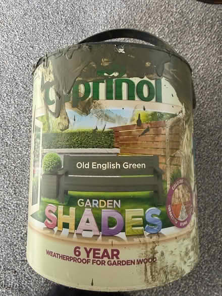 Photo of free Old English green fence paint (Marcham OX13) #1