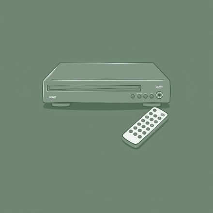 Photo of DVD player and remote with SCART output (Stroud GL5) #1