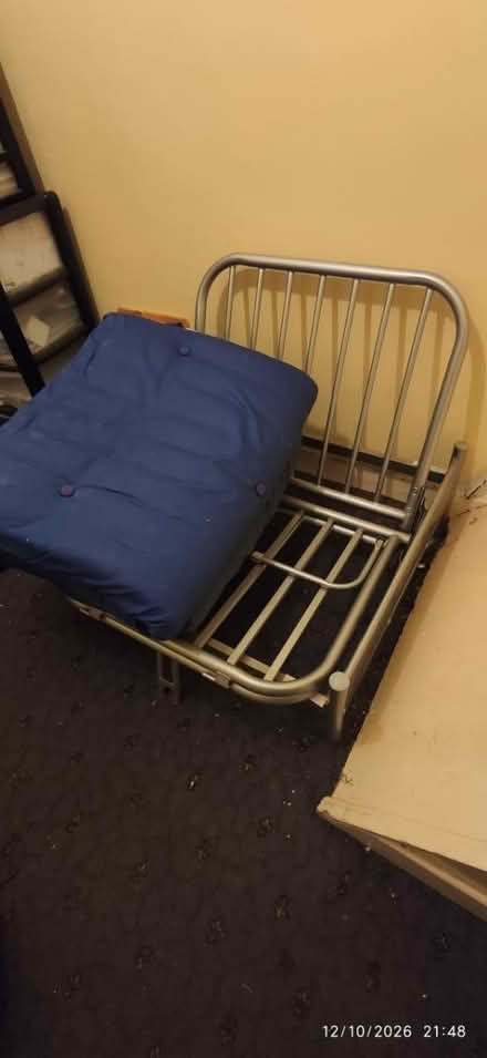 Photo of free Wide Metal chair/single bed (Lucan) #2