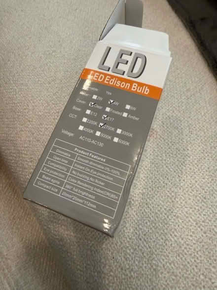 Photo of free LED Edison Light bulbs (19803) #4