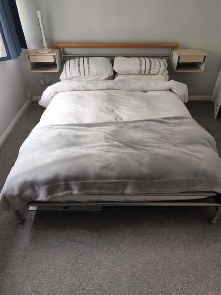 Photo of free Double bed and mattress (Addlestone KT15) #1