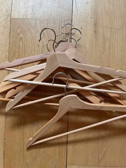 Photo of free IKEA wooden hangers (Penge SE20) #1