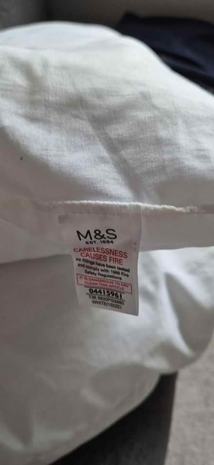 Photo of free 2x M&S pillows (Narborough LE19) #2