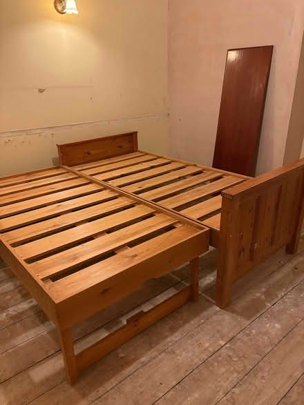Photo of free Pair of pine single bed frames (Bewdley DY12) #2