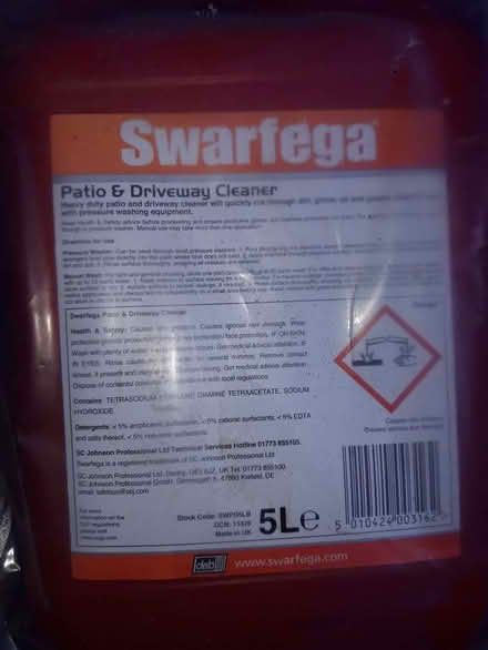 Photo of free Swarfega Patio & Driveway Cleaner 5L (Purley CR8) #1