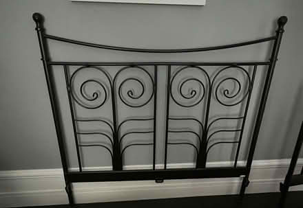 Photo of free Metal double bed frame with slats (Ikea) (Oxton CH43) #3