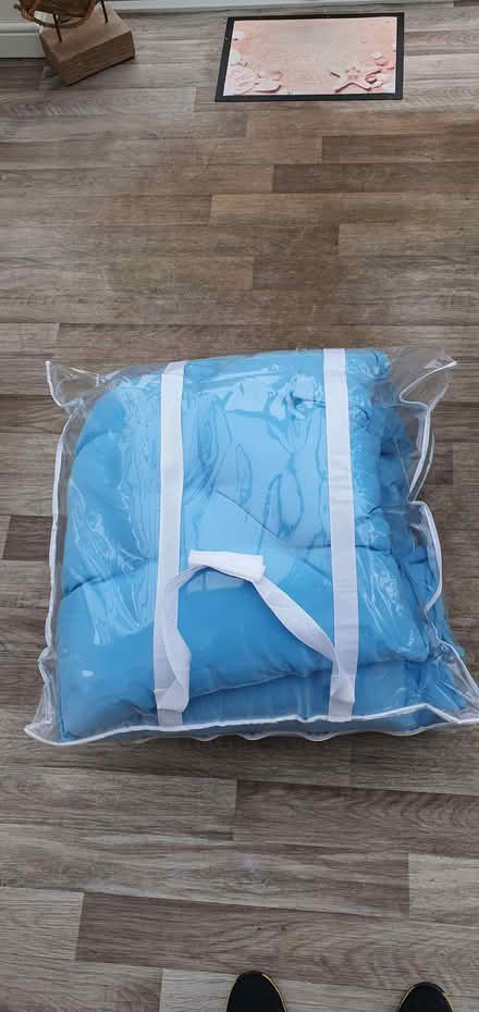 Photo of free Turquoise Blue Garden Bench Cushion 3 Seater (Frogmore GU17) #2