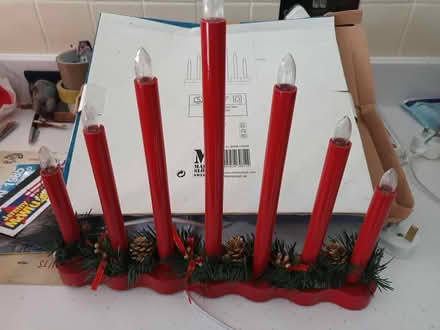 Photo of free Christmas candle decoration (Melksham) #2