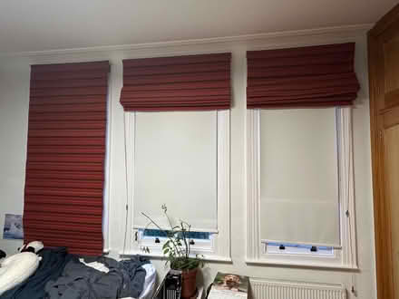 Photo of free Red Roman Blinds (W42lu) #1