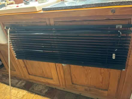 Photo of free Black Venetian Blind and fittings (Finchingfield CM7) #1