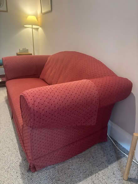 Photo of free Comfy red sofa (Batchwood AL3) #2
