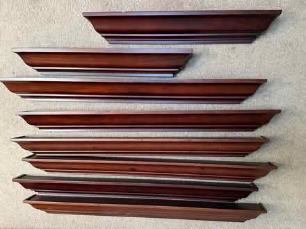 Photo of free Ledge wall wooden shelves (Los Gatos near downtown) #1