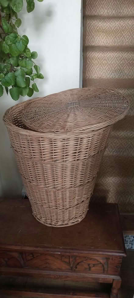 Photo of free Wicker Laundry Basket (East Hoathly BN8) #1