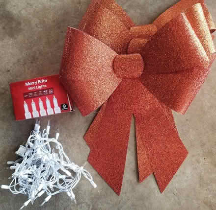 Photo of free Red Holiday Bows and Mini Lights (Middletown) #1