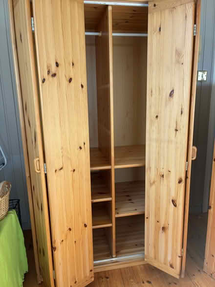 Photo of free Wooden wardrobe to go (Clogherhead, Co Louth) #3