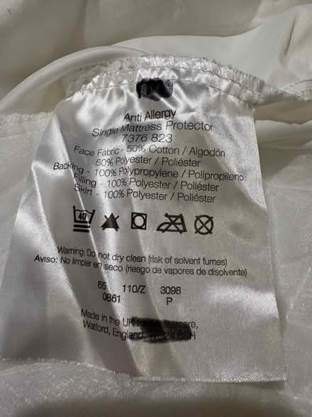Photo of free Mattress protector for a single bed (Bussage GL6) #2