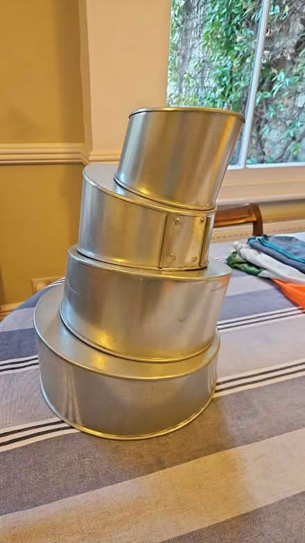Photo of free Set of 4 "Topsy Turvy" cake tins (Mill Road CB1) #2