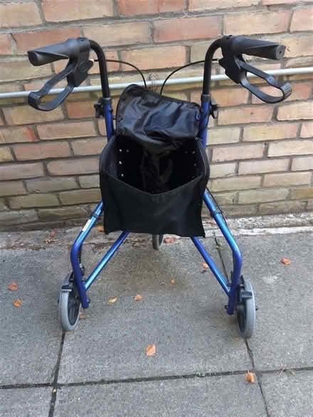 Photo of free CareCo 3-wheeled, braked walking aid, with carry-pouch (Purley CR8) #3