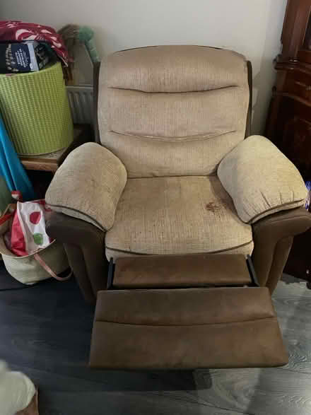 Photo of free Full reclining chair (Walton on thames) #2