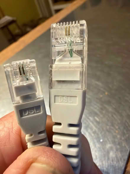Photo of free DSL cable approx 4m, plus cable tidy (Llandrindod LD1) #1