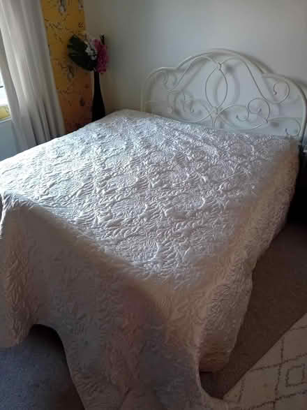 Photo of free large double cream silky throw (Morecambe LA4) #1