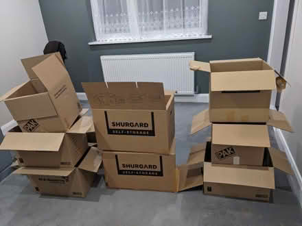 Photo of free 12 storage cardboard boxes (Fryent NW9) #1