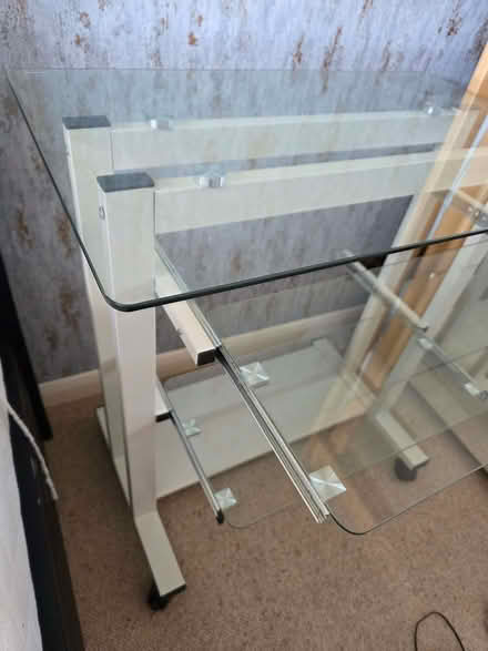 Photo of free Small glass computer desk WFH station (Dedworth SL4) #2