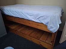 Photo of free 2 single wooden beds (Heacham PE31) #2