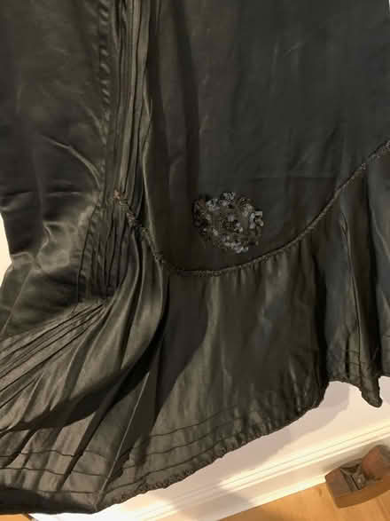 Photo of free Full length Black satin Goth skirt. Halloween? (City Centre NR3) #3