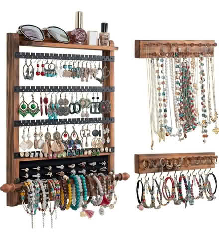 Photo of free 3Pcs Wood Earring Organizer (Woodley Park) #1