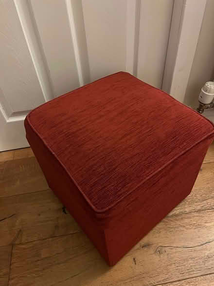 Photo of free Footstool - burgundy (East Kilbride, G75) #2