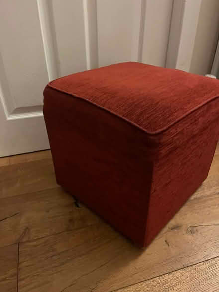 Photo of free Footstool - burgundy (East Kilbride, G75) #1