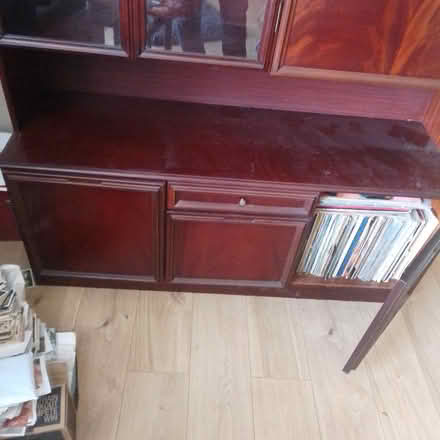 Photo of free Mahogany wall unit (Upwell Wisbech pe149 bw) #1