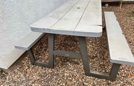 Photo of free Lifetime Picnic Table & Benches (Keynsham) #2