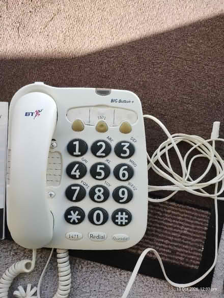 Photo of free BT Big Button landline phone (Bedford MK41 Putnoe) #1