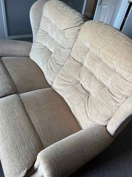 Photo of free Cream 2 seater sofa (Edginswell TQ2) #3