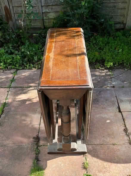 Photo of free Vintage Wood Drop Leaf Table (New Milton BH25) #3