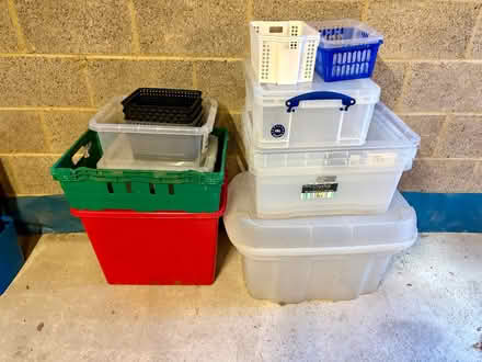 Photo of free Plastic Storage Boxes/Baskets (Wetherby LS22) #1