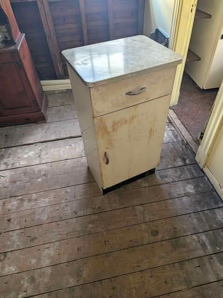 Photo of free Vintage Diner-style Cabinet (Ball Sq Somerville) #1