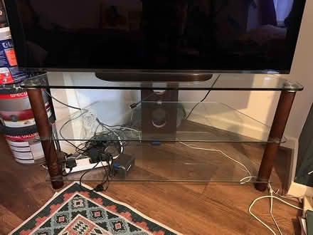 Photo of free Glass TV stand (Littlehampton BN17) #1