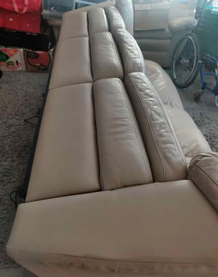 Photo of free Leather 3 Seater Sofa (Clewer Green, Windsor, SL4) #3
