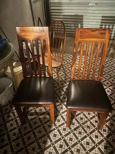 Photo of free 2 wooden chairs (Ruislip) #1