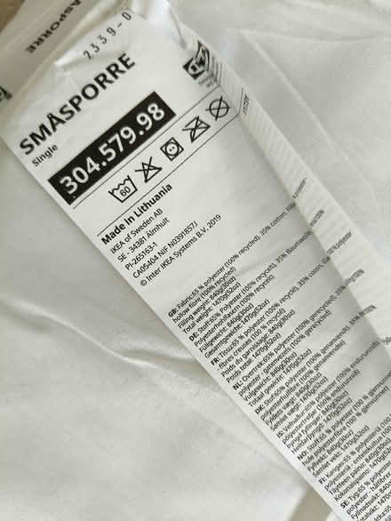 Photo of free IKEA single 7 tog midweight duvet (Alcester Lanes End B14) #2