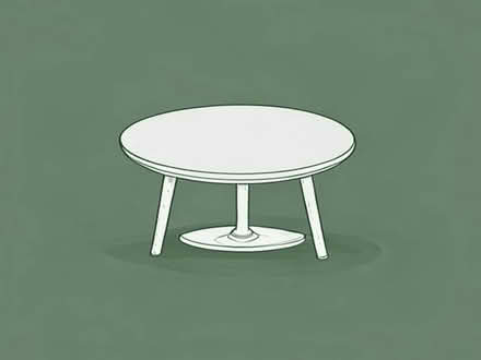 Photo of small round dining table 2 chairs with it (Bohemia TN37) #1