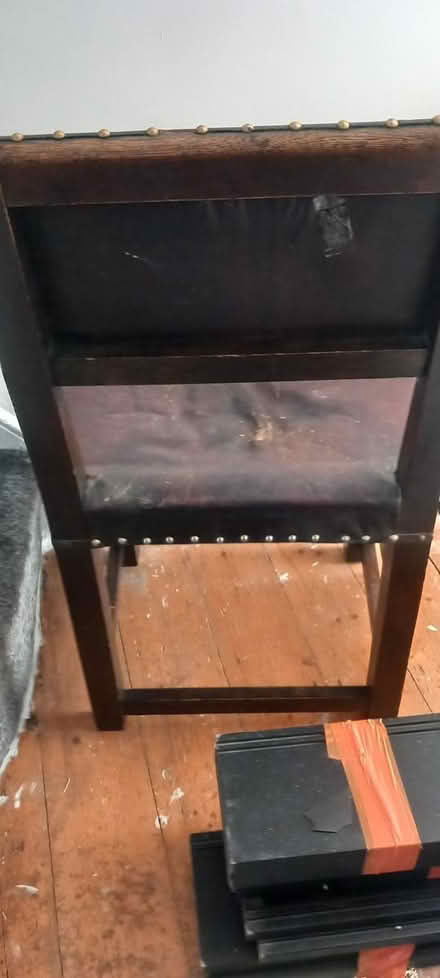 Photo of free Pair of dark wood chairs (Plumstead Common SE18) #3