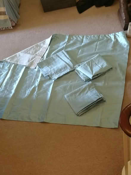 Photo of free Blue green curtains (Central Hastings TN34) #2
