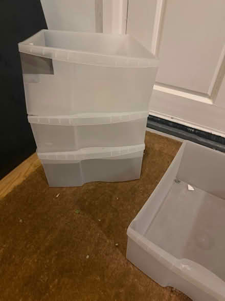 Photo of free Plastic storage boxes / draws (Upton E15) #2