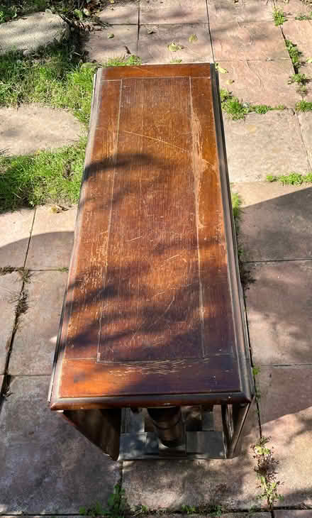 Photo of free Vintage Wood Drop Leaf Table (New Milton BH25) #4
