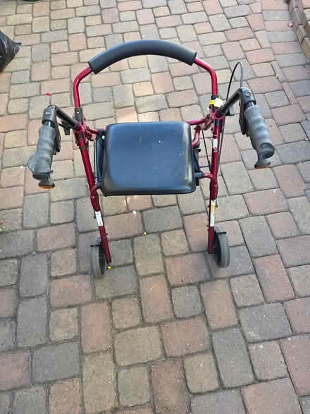 Photo of free four wheel walker with hand brakes (Newark) #2